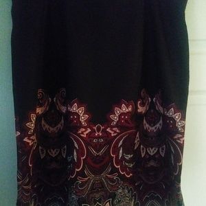 2X NWT Black skirt with flowers
